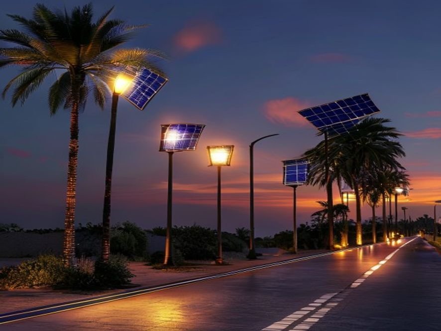 Éclairage public solaire à Ouarzazate