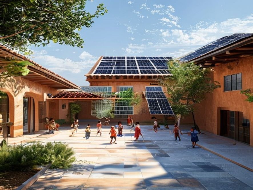 Installation solaire sur école à Rabat