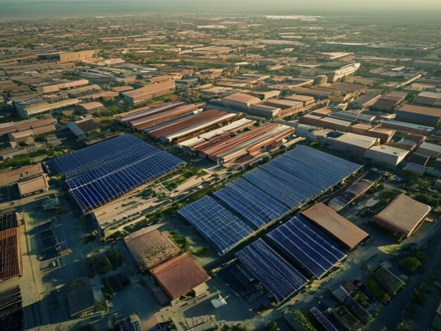 Toiture solaire industrielle à Tanger